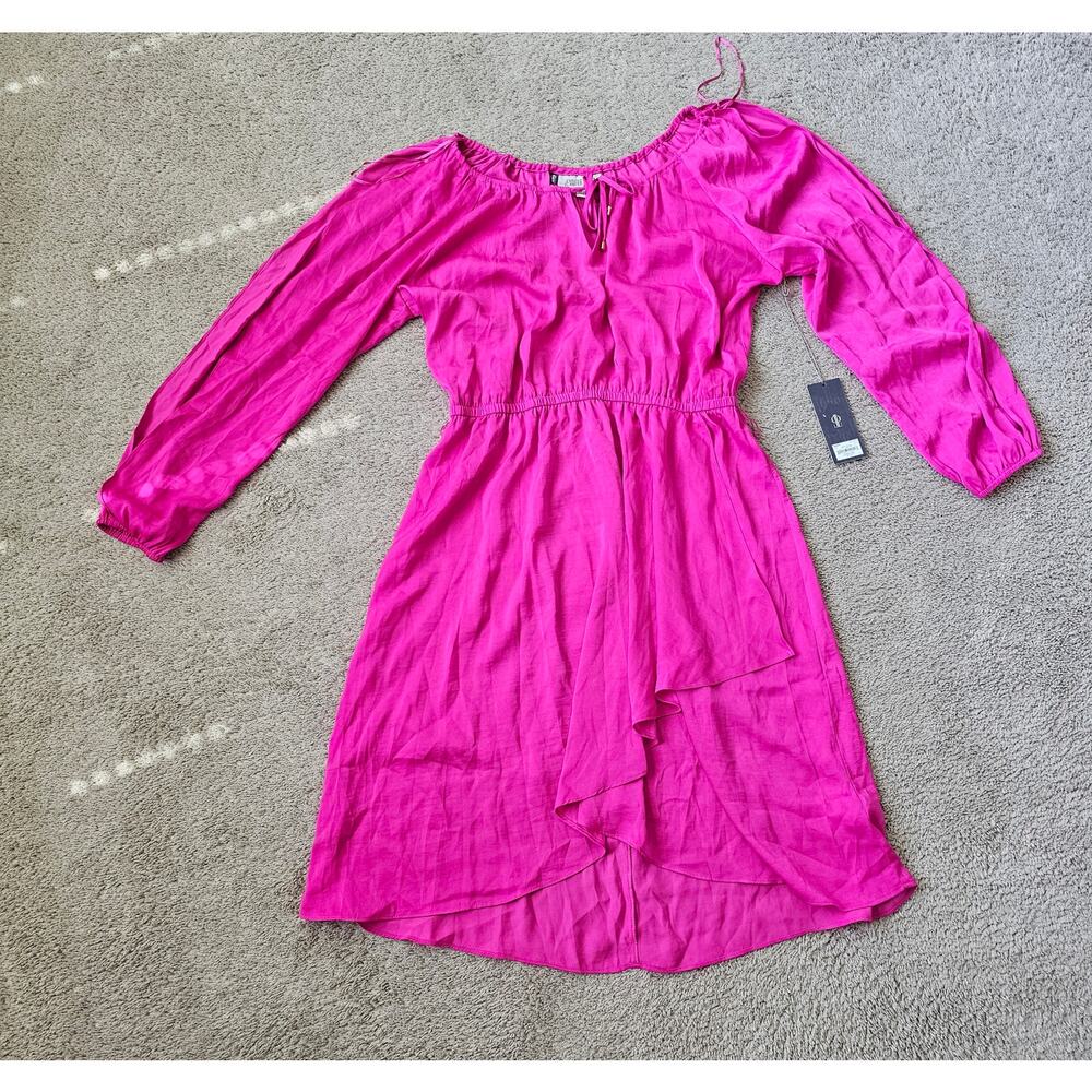 JENNIFER LOPEZ modern bohemia Dress Size Large Hot Fucsia color NWT